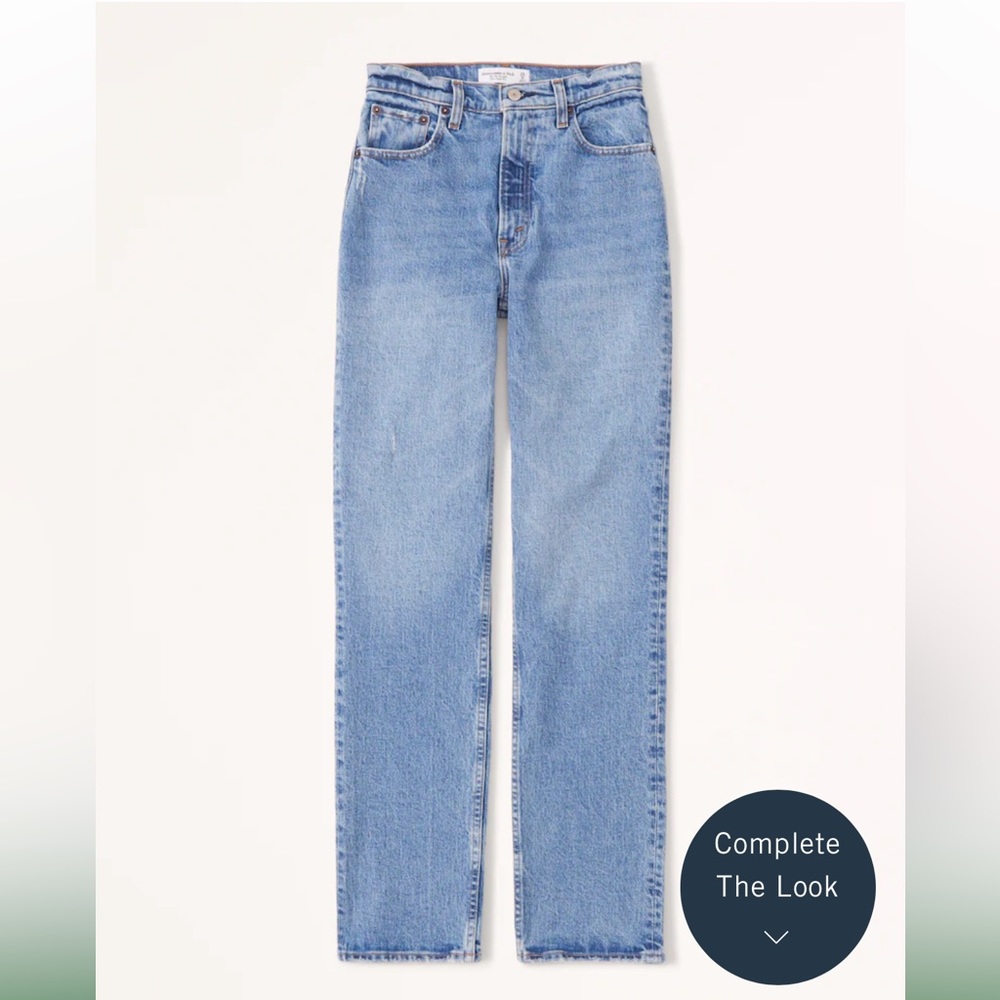Abercrombie High Rise 90s Straight Jean Size 29 / 8L